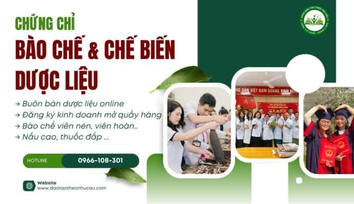 chứng chỉ bào chế và chế biến dược liệu