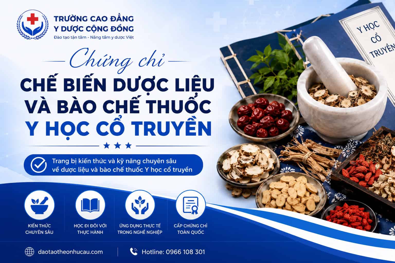 Chế biến dược liệu và Bào chế thuốc Y học cổ truyền