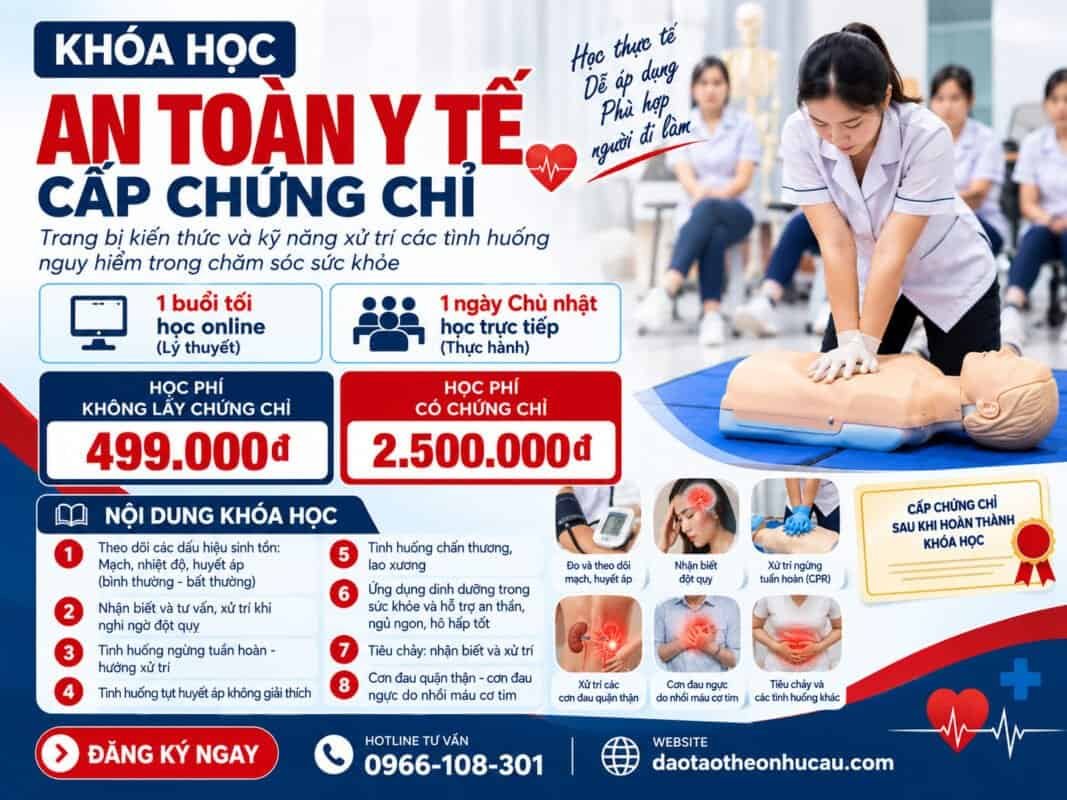 Khóa học An toàn y tế cấp chứng chỉ