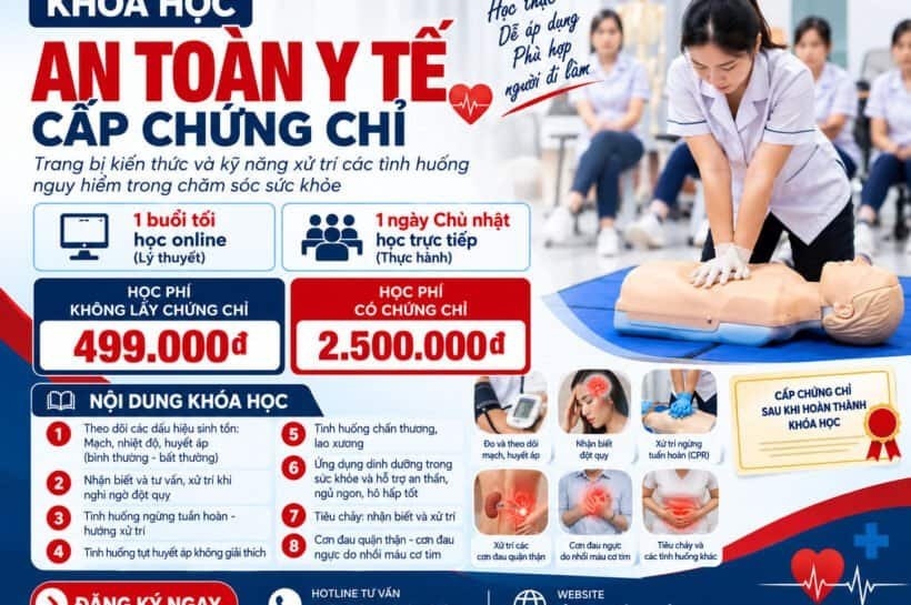 Khóa học An toàn y tế cấp chứng chỉ