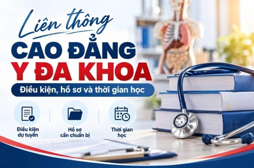 Liên thông Cao đẳng Y đa khoa – điều kiện, hồ sơ và thời gian học.