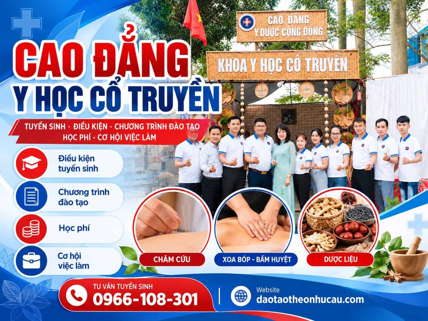 Cao đẳng Y học cổ truyền – thông tin tuyển sinh và chương trình đào tạo.